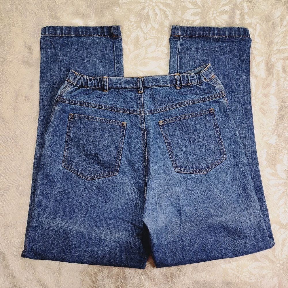 Chico's Freedom Spirit Jeans Size 1 US 8 Womens Comfort Stretch 100% Cotton